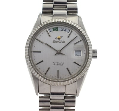 Lot 234 - Enicar - Stainless steel automatic bracelet watch, ref. 2169-51-32