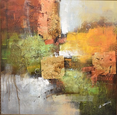 Lot 580 - R. Mancini (Contemporary) - Abstract oil on canvas