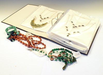 Lot 105 - Quantity of costume jewellery to include; necklaces, earrings, etc