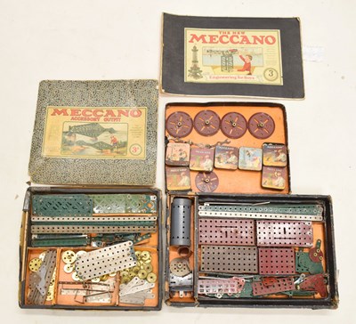 Lot 396 - Meccano - Engineering Set 3 and Accessory Outfit 3a
