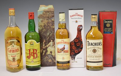 Lot 534 - Teacher's, Famous Grouse, J&B, and Grants Whisky