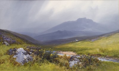 Lot 302 - Frederick John Widgery (British, 1861-1942) - Watercolour- 'Leather Tor, Princetown, Dartmoor'