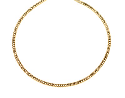 Lot 148 - Italian 14ct gold herringbone link necklace
