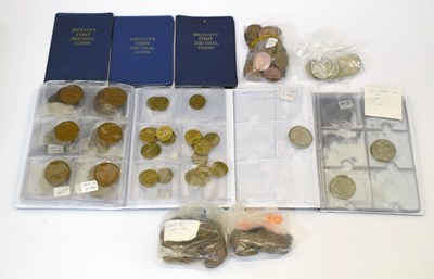 Lot 44 - Collection of GB coinage to include pre-1947 silver half crowns