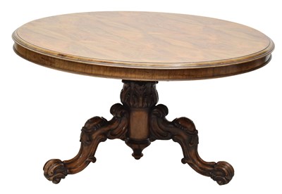 Lot 661 - Mid 19th century rosewood centre table