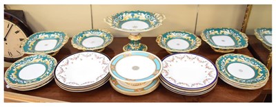 Lot 576 - Assorted Victorian and later dessert wares