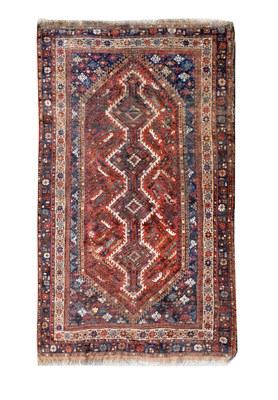 Lot 407 - Persian wool rug, probably Sarouk