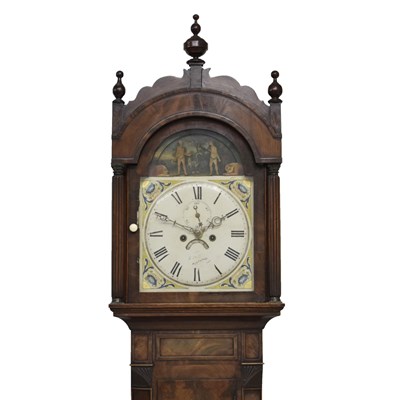 Lot 419 - Early 19th century Welsh longcase clock with Adam and Eve automaton