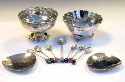 Lot 154 - Group of silver and white metal items