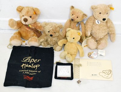 Lot 470 - Steiff - Group of five teddy bears