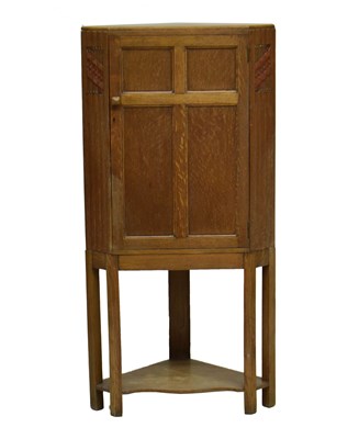 Lot 694 - Fyne Ladye oak corner cupboard