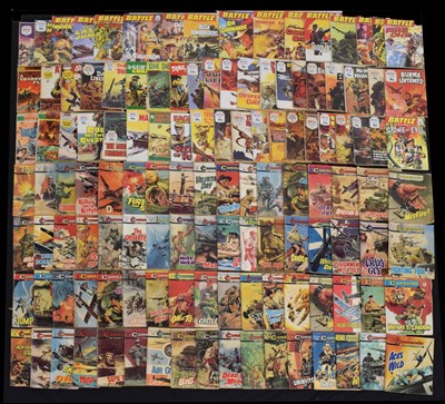 Lot 556 - Commando and other military comics and periodicals