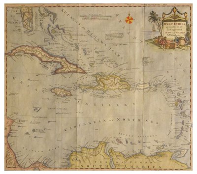 Lot 504 - Map of the West Indies