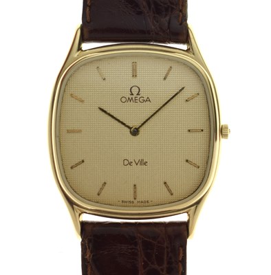 Lot 216 - Omega - De Ville gold plated and stainless steel wristwatch