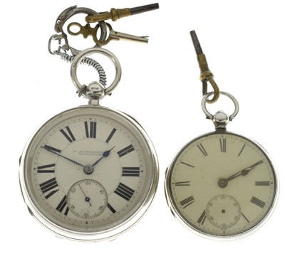 Lot 262 - Late Victorian silver cased open-face pocket watch, S. Lichtenstein, Manchester