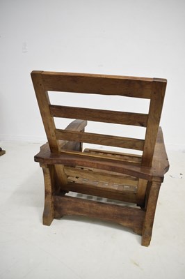 Lot 468 - Robert ‘Mouseman’ Thompson (1876-1955) of Kilburn - Oak recliner armchair