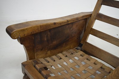Lot 468 - Robert ‘Mouseman’ Thompson (1876-1955) of Kilburn - Oak recliner armchair