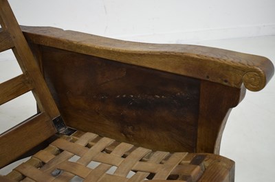 Lot 468 - Robert ‘Mouseman’ Thompson (1876-1955) of Kilburn - Oak recliner armchair