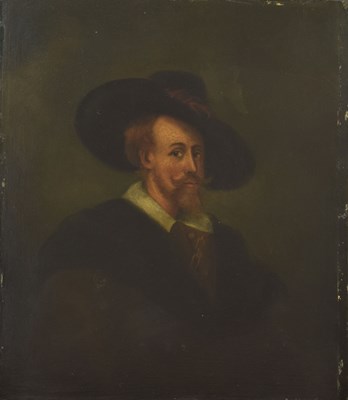 Lot 278 - After Sir Peter Paul Rubens, (Flemish, 1577-1640) - Oil on board - Portrait of the Artist