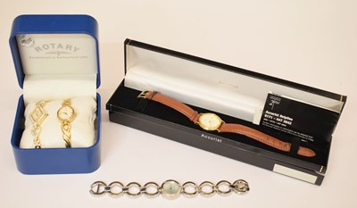 Lot 199 - Two lady's Rotary wristwatches plus Accurist and Avon watches (4)