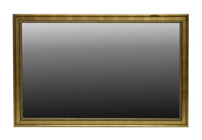 Lot 689 - Large modern giltwood mirror with ropetwist surround