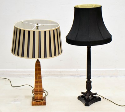 Lot 383 - Two table lamps