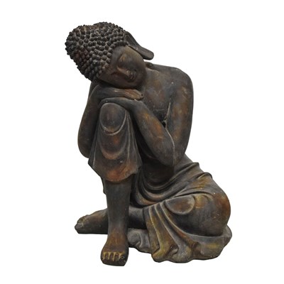 Lot 535 - Large South East Asian style composition figure of a sleeping Buddha