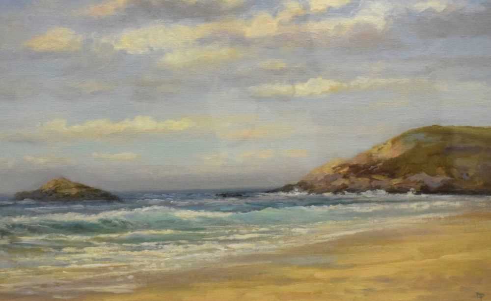 Lot 582 - Barry Paine - oil on canvas - Beach view