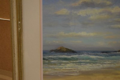 Lot 582 - Barry Paine - oil on canvas - Beach view