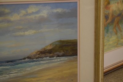 Lot 582 - Barry Paine - oil on canvas - Beach view