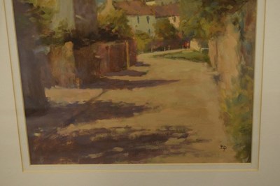 Lot 581 - Barry Paine - oil on board - Pilgrims Way