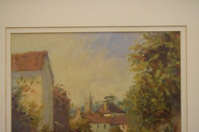 Lot 581 - Barry Paine - oil on board - Pilgrims Way