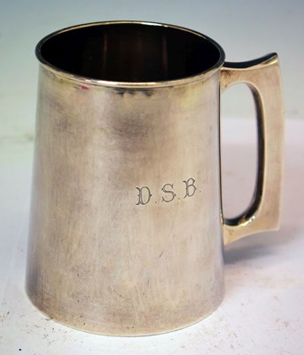 Lot 341 - Early 20th century white metal mug