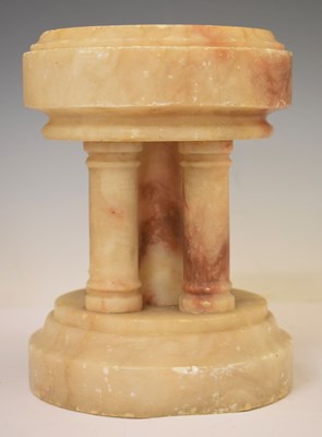 Lot 358 - Carved alabaster font