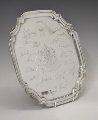 Lot 107 - Elizabeth II silver 'The Sovereigns Salver'
