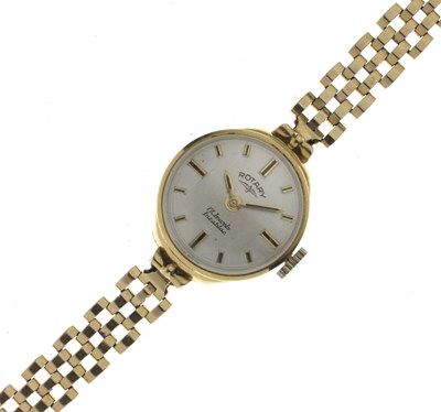 Lot 245 - Rotary - Lady's 1970s 9ct gold bracelet watch