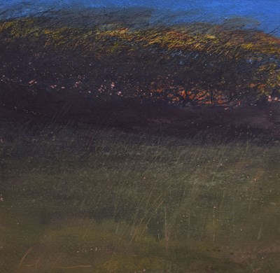 Lot 373 - Paul Lewin (British, b.1967) - Mixed media - 'Sunset Behind Willows'