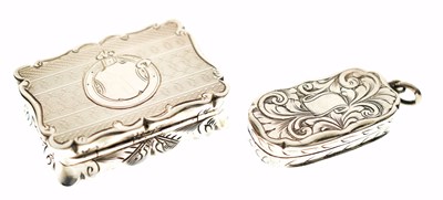 Lot 279 - Two Victorian silver vinaigrettes