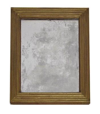 Lot 411 - 19th century French giltwood rectangular wall mirror