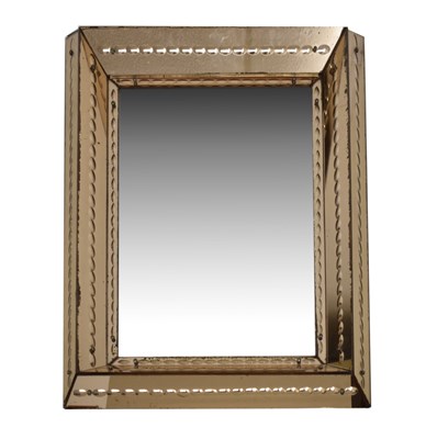 Lot 414 - Early 20th century cushion mirror