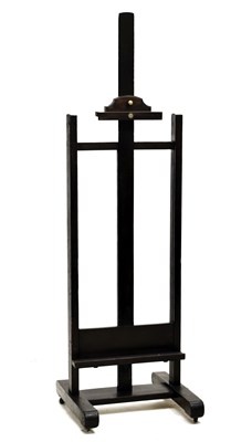 Lot 424 - Late 19th or early 20th century oak artist's easel by Roberson & Co London