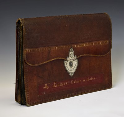Lot 430 - Early 19th century French document wallet (portefeuille)