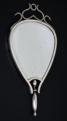 Lot 447 - Early 20th century Continental silver plate hand mirror