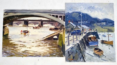 Lot 623 - Ronald Henry Johnson (British, 1930-2025) - Two oils on board