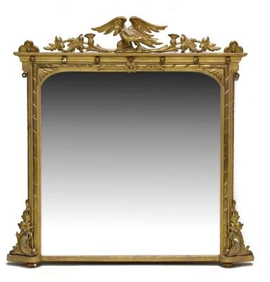 Lot 479 - Late Victorian giltwood overmantel