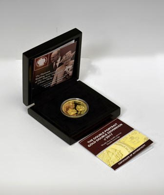 Lot 13 - Queen Elizabeth II - Tristan da Cunha 'Double Portrait' gold double sovereign coin, 2017