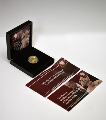 Lot 9 - Queen Elizabeth II - Tristan da Cunha 'Double Portrait Gold Sovereign Series' gold sovereign coin, 2017