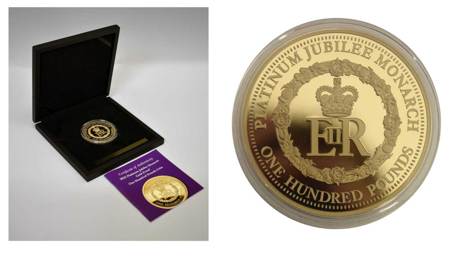 Lot 1 - Queen Elizabeth II - Tristan da Cunha Gold Proof One Hundred Pounds Coin, 2022