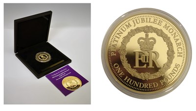 Lot 1 - Queen Elizabeth II - Tristan da Cunha Gold Proof One Hundred Pounds Coin, 2022