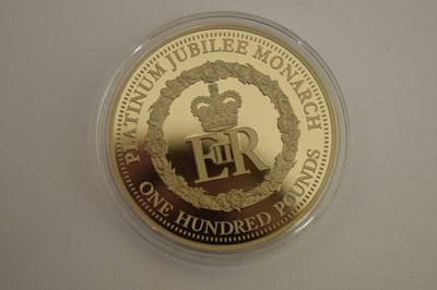 Lot 1 - Queen Elizabeth II - Tristan da Cunha Gold Proof One Hundred Pounds Coin, 2022